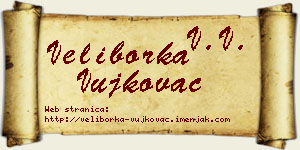 Veliborka Vujkovac vizit kartica